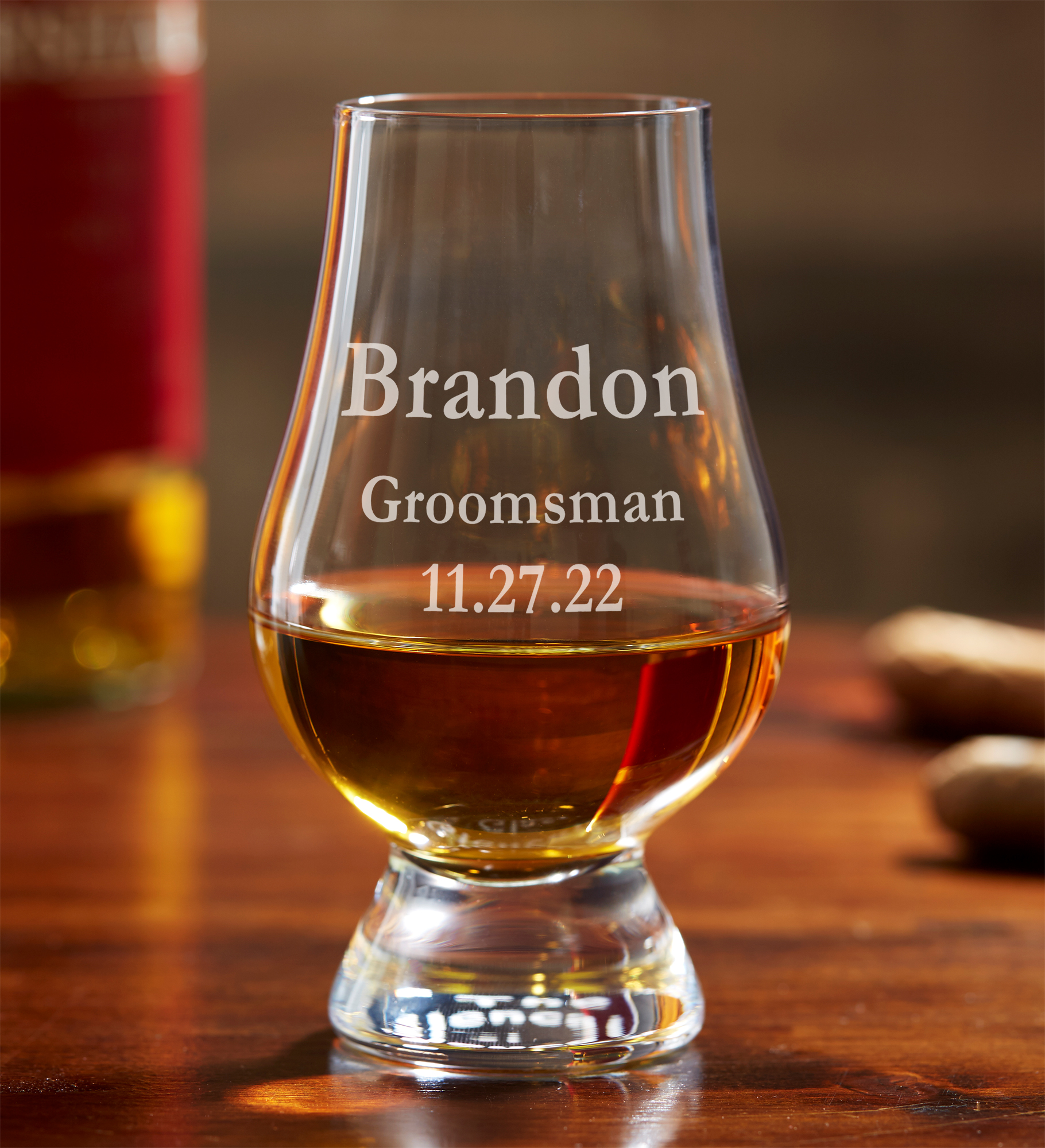 The Glencairn® Groomsmen Personalized 6.25oz Whiskey Glass